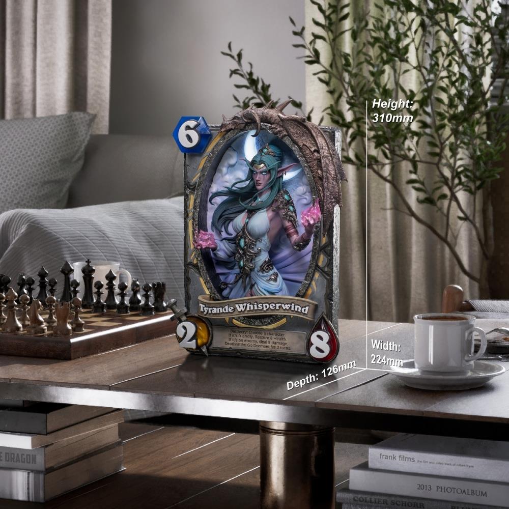 HEX Blizzard Hearthstone Tyrande Whisperwind Art Frame Statue