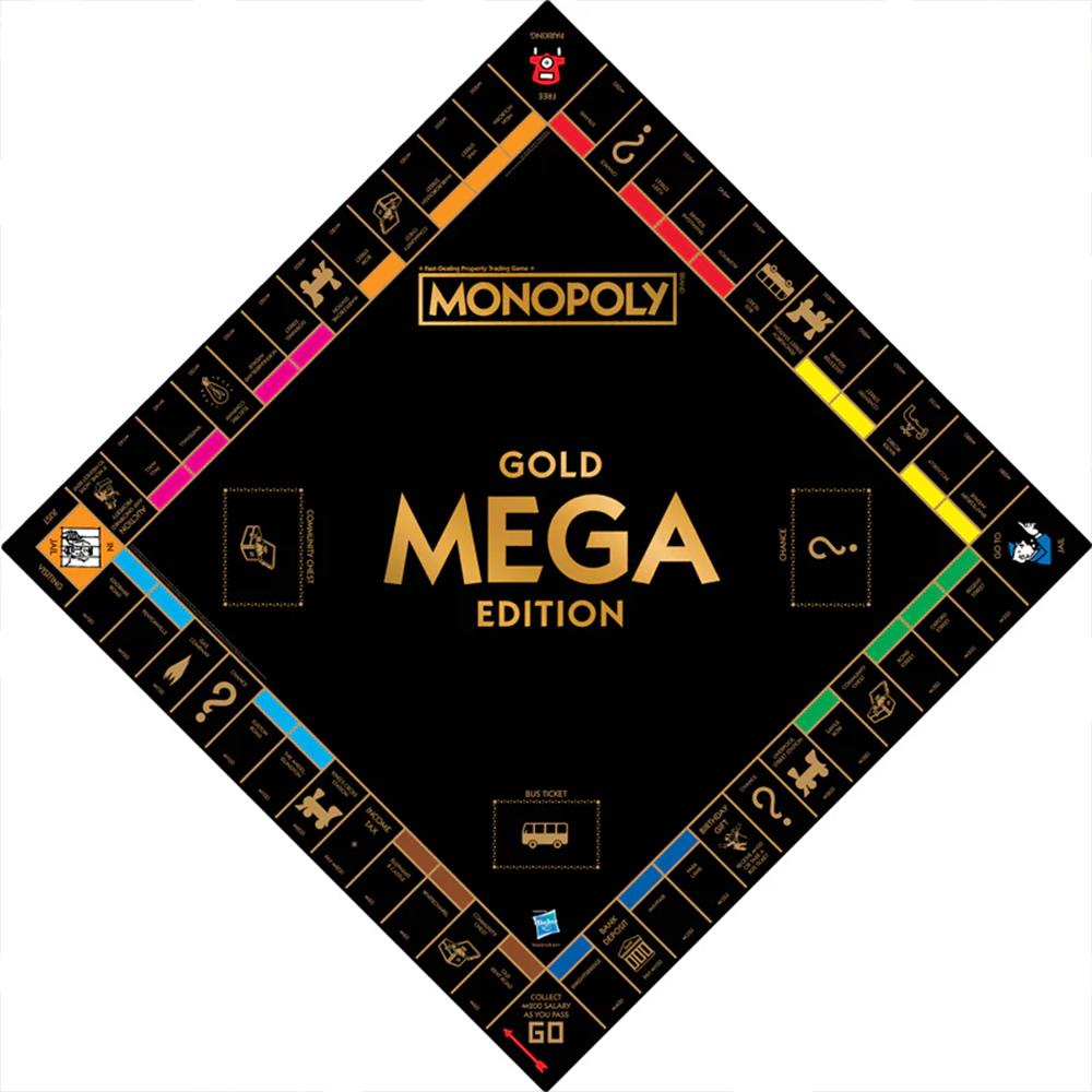 Winning Moves Mega Gold - Monopoly English UK