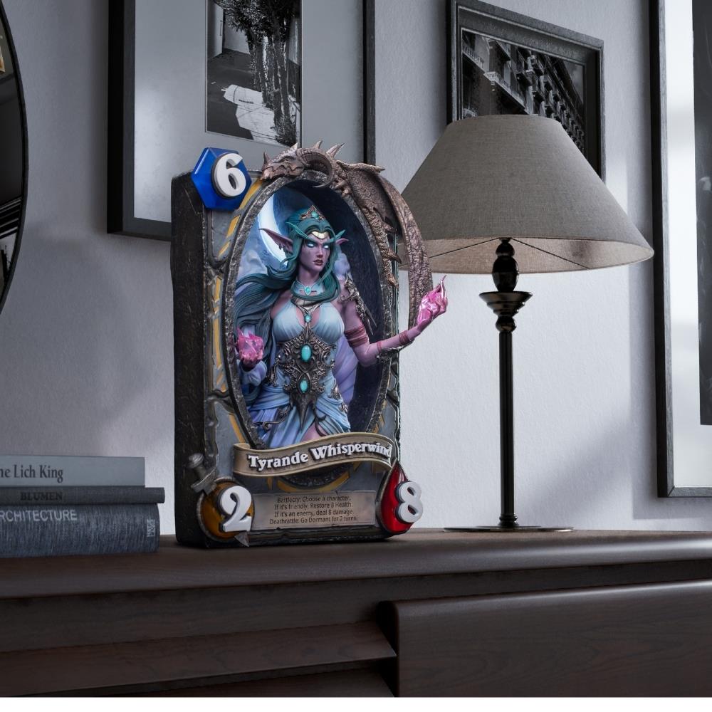 HEX Blizzard Hearthstone Tyrande Whisperwind Art Frame Statue