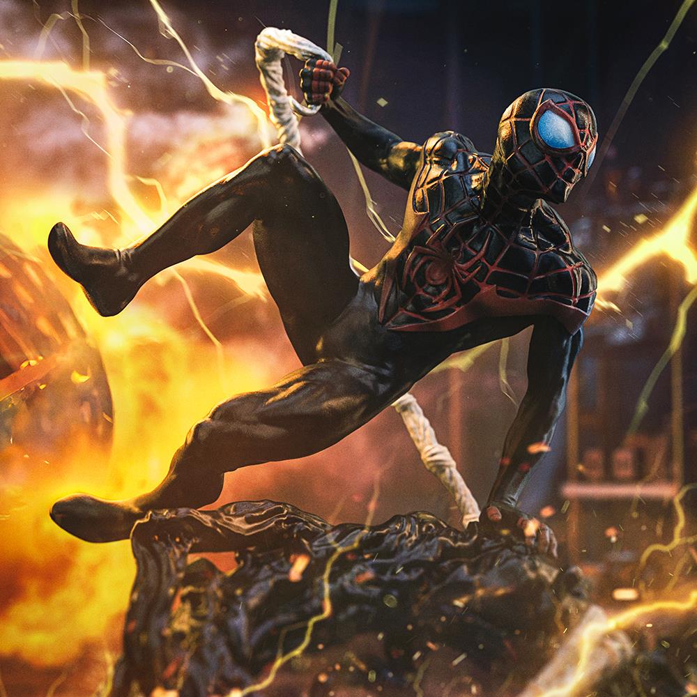 Iron Studios Spider-Man Vs Villains - Miles Morales Diorama Art Scale 1/10