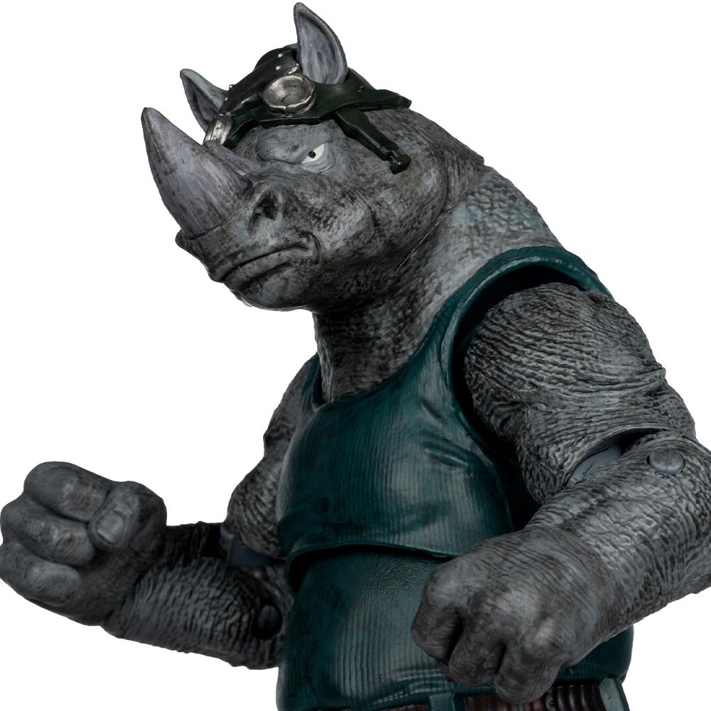 Teenage Mutant Ninja Turtles (P. Punchers) Rocksteady 5in Action Figure with Comic McFarlane Toys