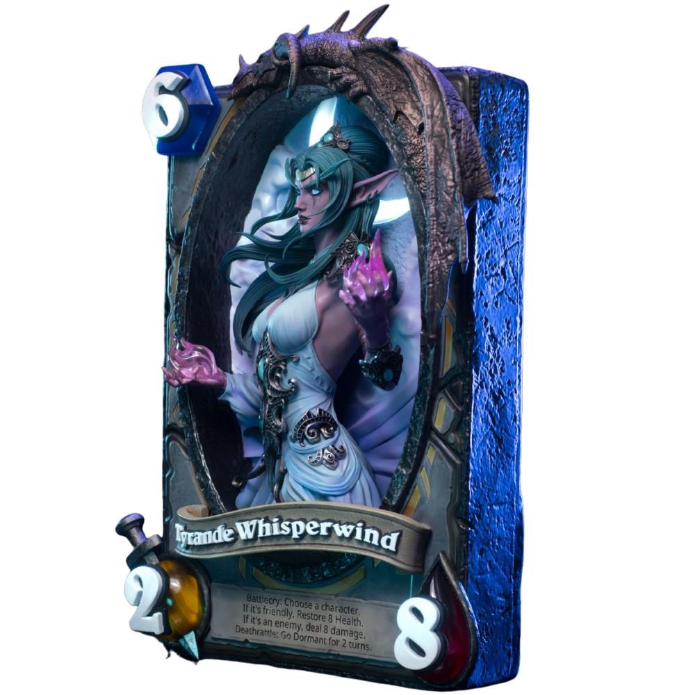 HEX Blizzard Hearthstone Tyrande Whisperwind Art Frame Statue