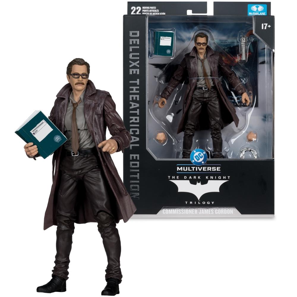 DC Multiverse Commissioner Gordon (The Dark Knight) 7" Action Figure Deluxe Theatrical Edition McFarlane Toys