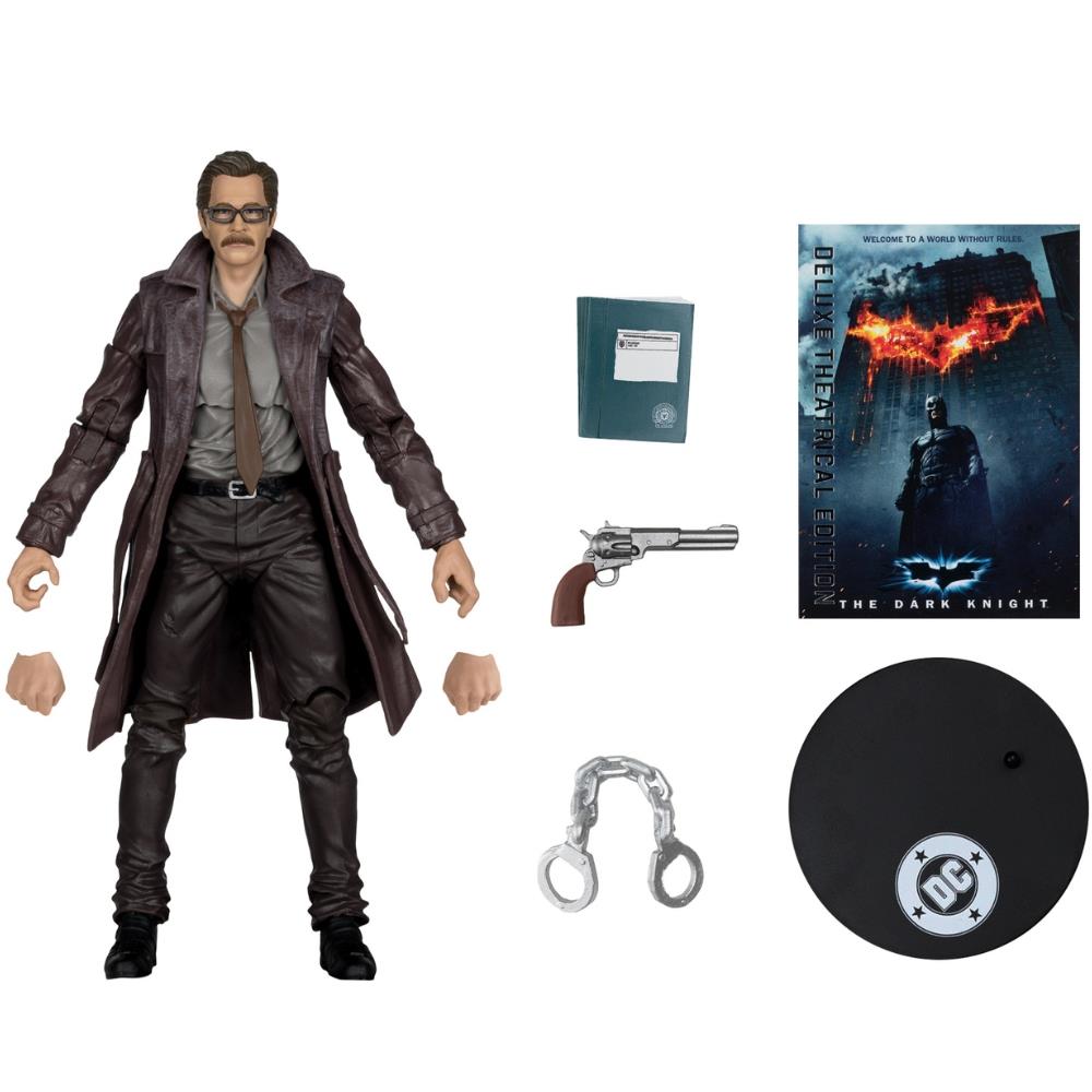 DC Multiverse Commissioner Gordon (The Dark Knight) 7" Action Figure Deluxe Theatrical Edition McFarlane Toys