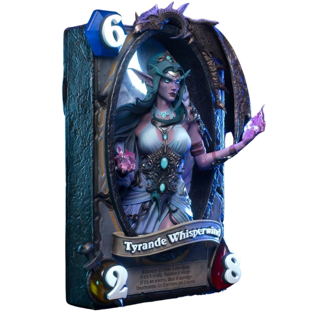 HEX Blizzard Hearthstone Tyrande Whisperwind Art Frame Statue