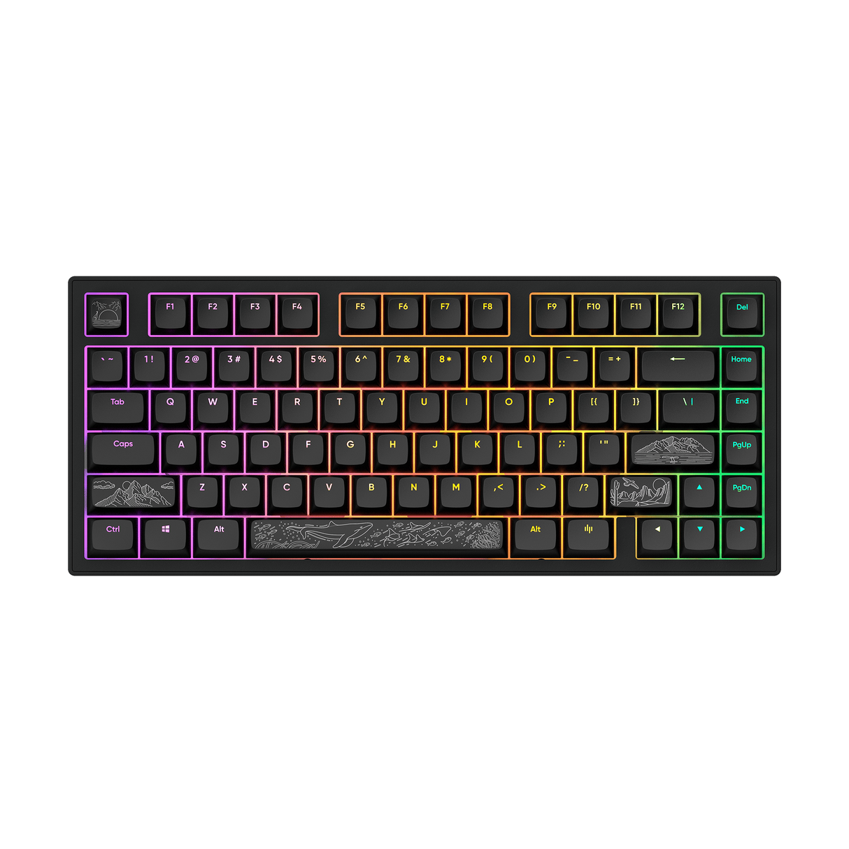 Dark Project ALU Terra Nostra Black - Wired Gaming Keyboard (ANSI)