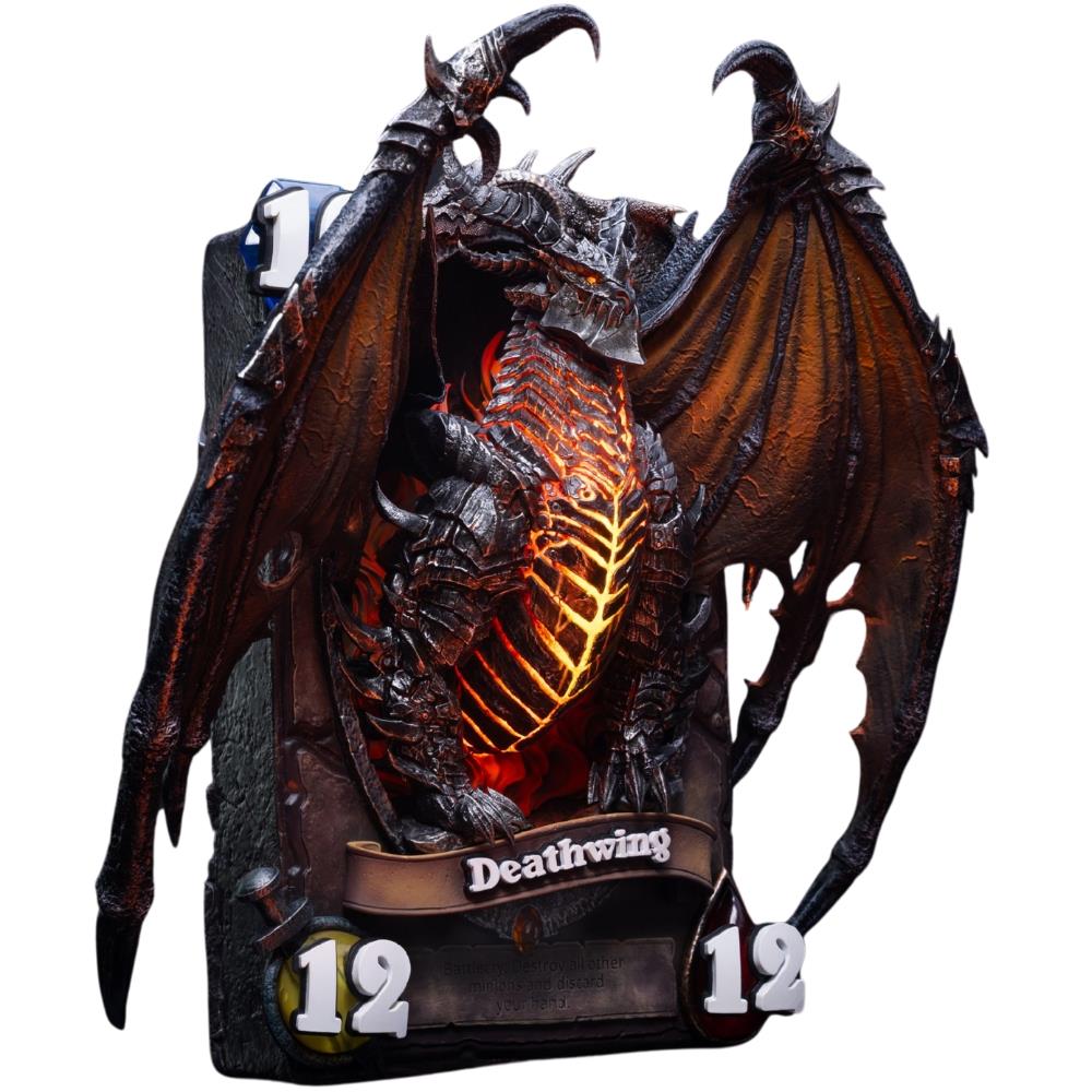 Blizzard Hearthstone Deathwing Art Statue Frame