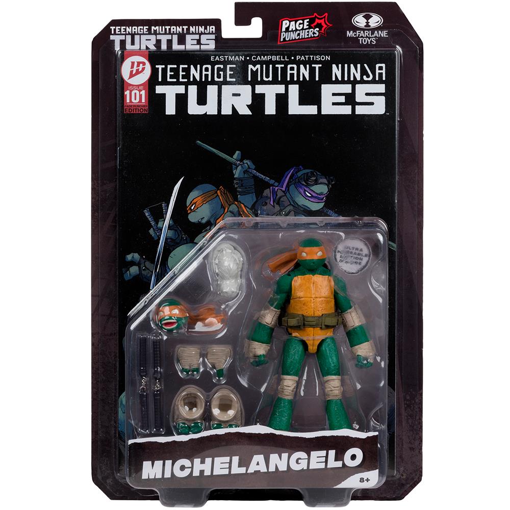 Teenage Mutant Ninja Turtles (P. Punchers) Michelangelo 5in Action Figure with Comic McFarlane Toys