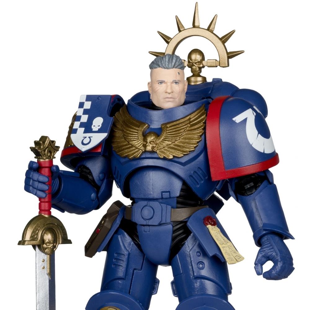 Warhammer 40,000 Total War 3rd Company Lieutenant (Ultramarines) 7in Action Figure McFarlane Toys
