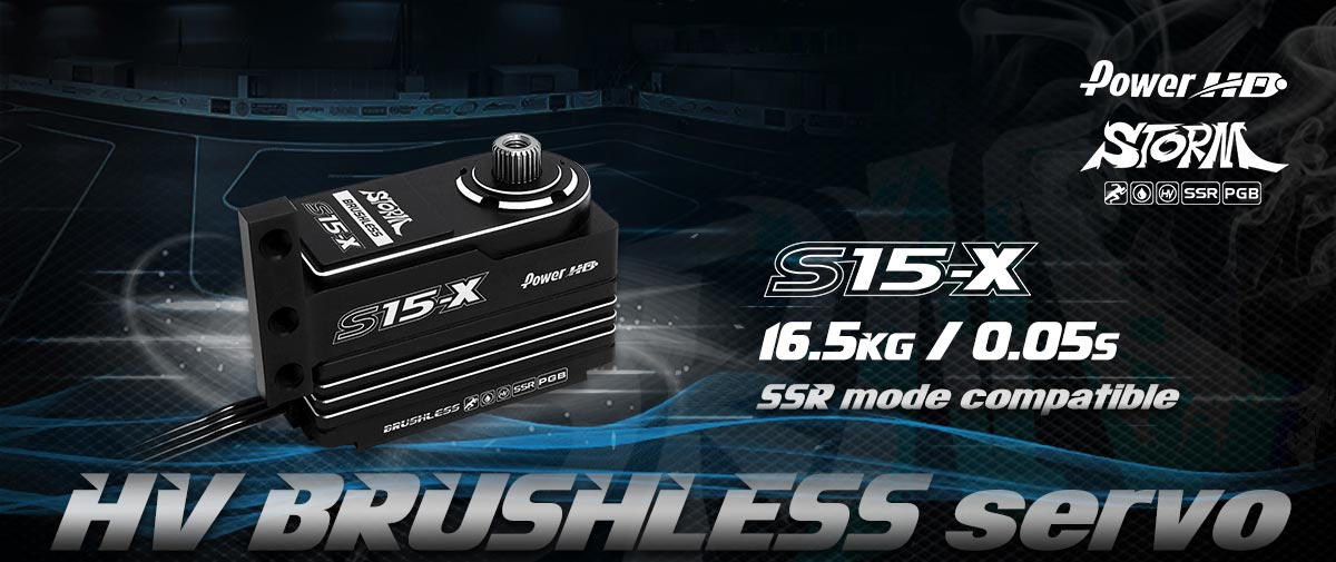 POWER HD HD-S15-X - Power HD S15 Brushless Low Profil SSR MG for Xray 16.5kg/0.05s