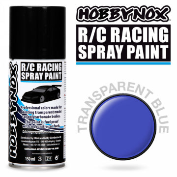 Hobbynox 220562 - Transparent Dark Blue R/C Racing Spray Paint 150ml