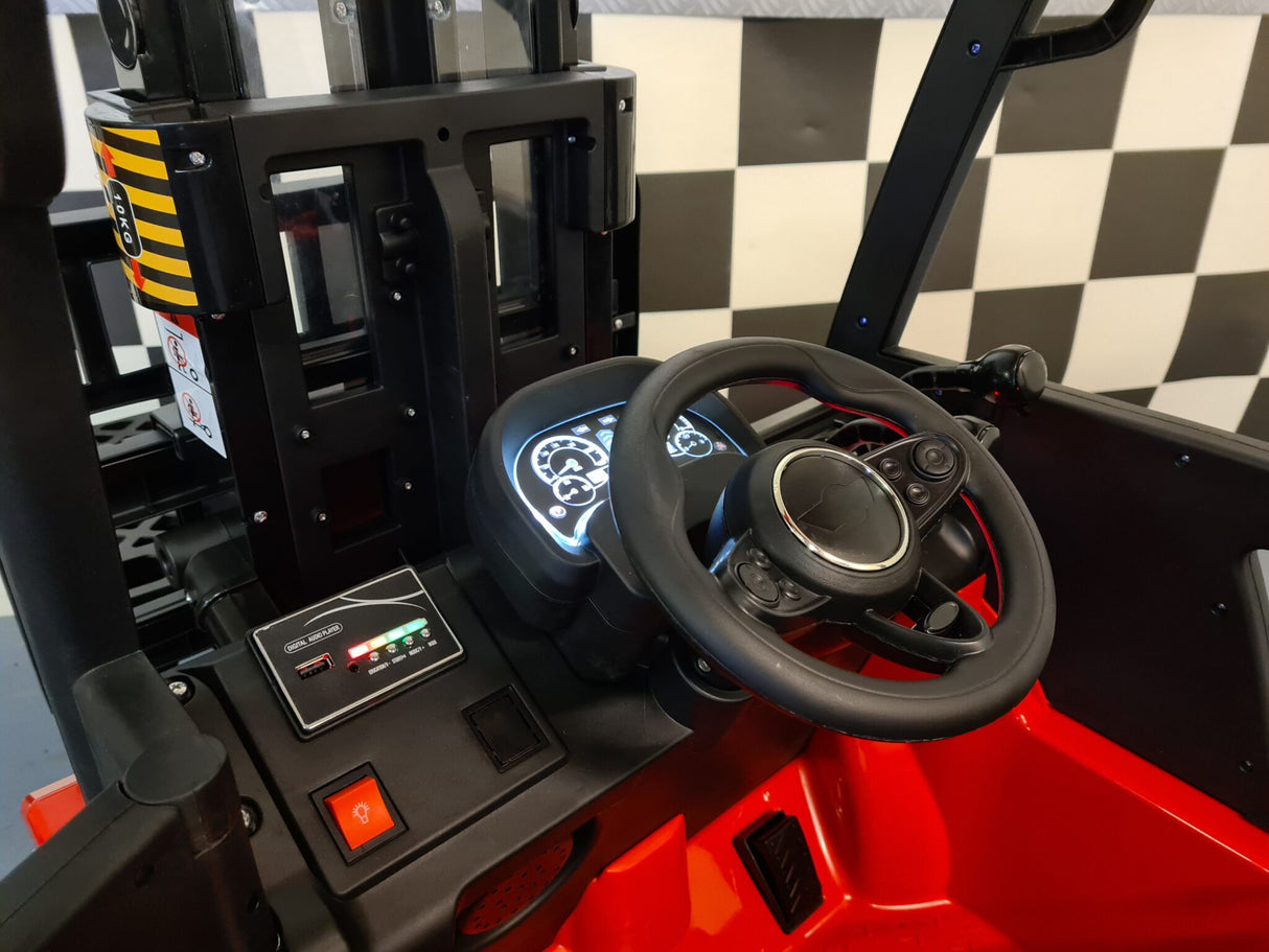 Children heftruck with remote control red