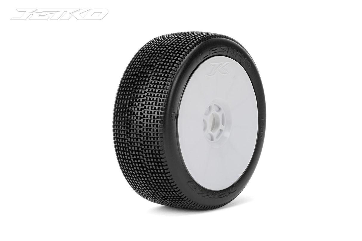JETKO JK1004SSRW - Jetko Lesnar Super Soft 1:8 Buggy Pre-glued White Revo Rims 2 pcs