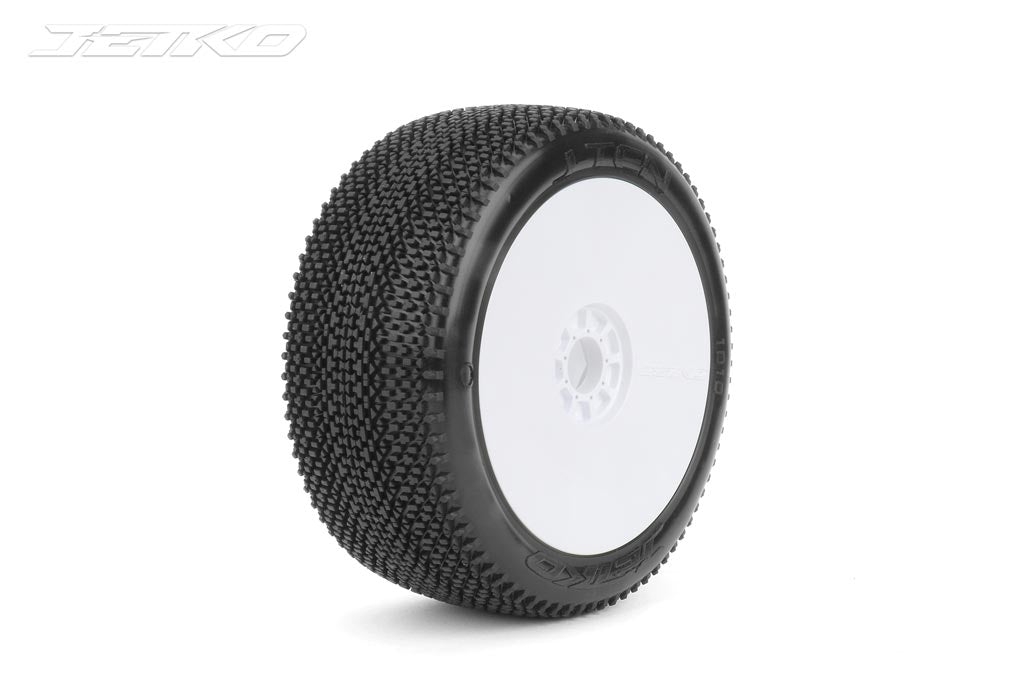 JETKO JK1010CSRW - Jetko J Ten Composite Soft 1:8 Buggy Pre-glued White Revo Rims 2 pcs