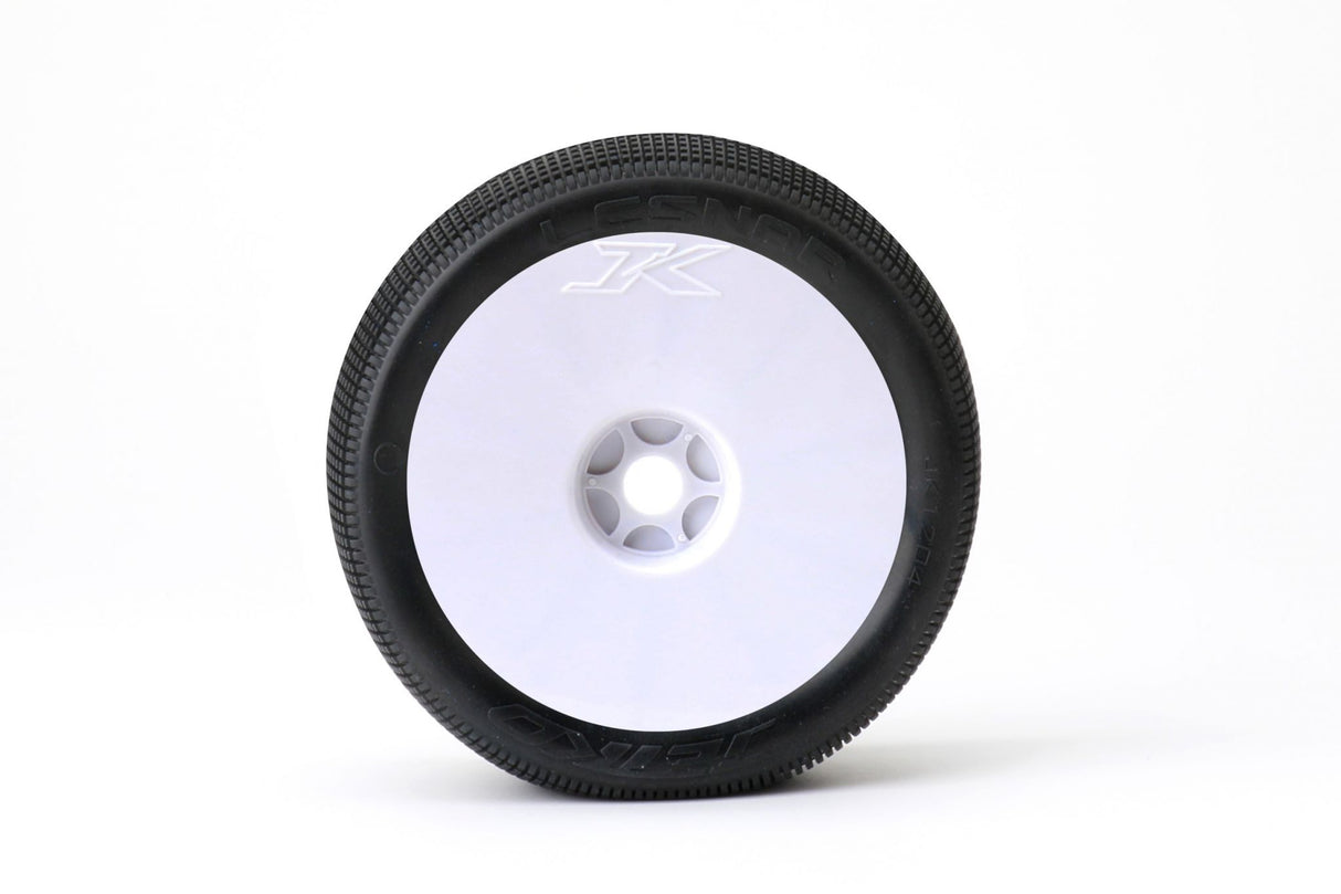 JETKO JK1204SSG - Jetko Lesnar Super Soft 1:8 Truggy Pre-glued on White Rims 2 pcs