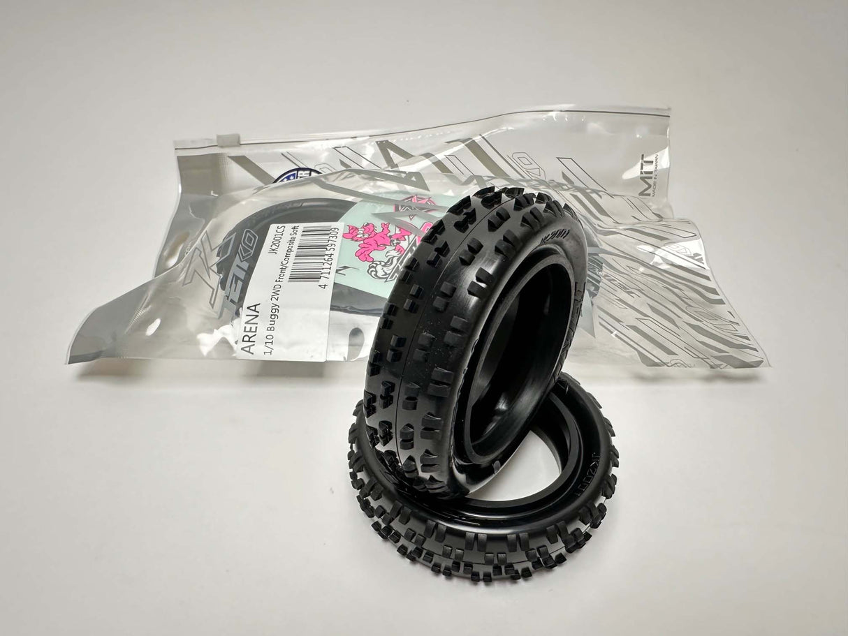 JETKO JK2001CS - Jetko Arena 2wd 1:10 2.2 Front Tyres Soft 2 pcs