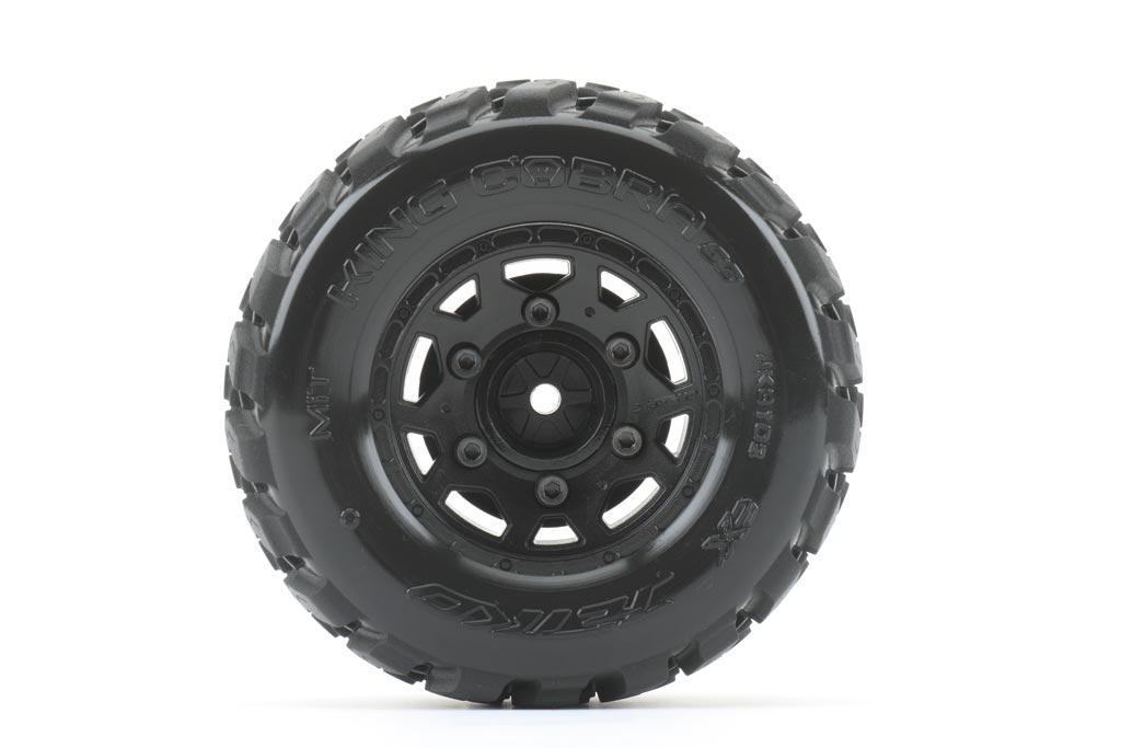 JETKO JK3102CBTRX2 - Jetko EX Tyre SC King Cobra Black Wheel TRX Slash 2WD Front 2 pcs