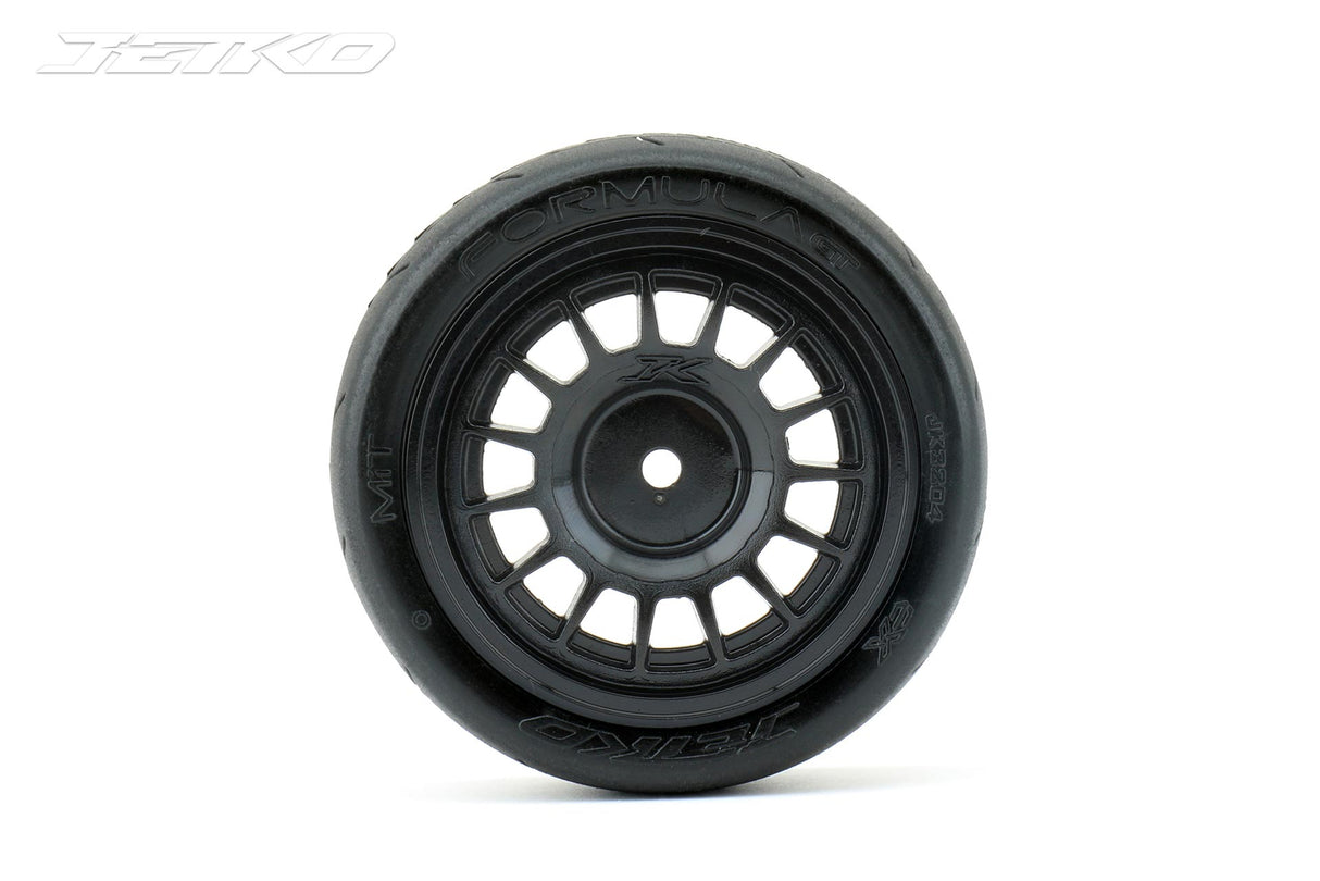 JETKO JK3204RB - Jetko EX Formula 1/10 Slicks Tyre Black Wheel 12mm Hex 4