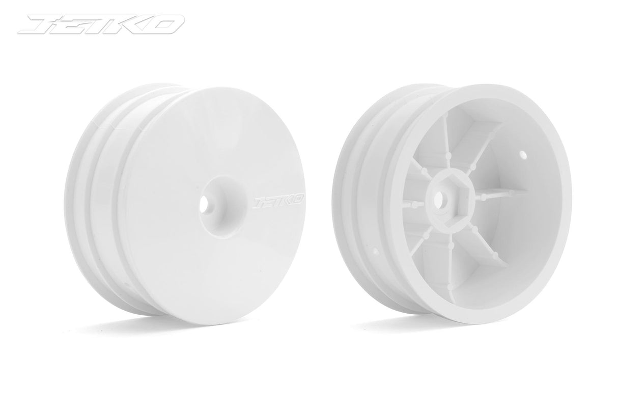 JETKO JK6115WH - Jetko Wheels 1:10 Buggy Front Wide White 2WD 2 pcs
