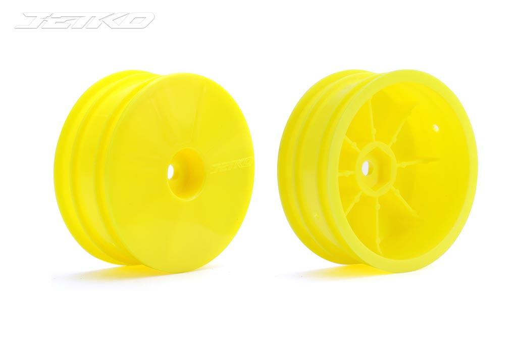 JETKO JK6115YH - Jetko Wheels 1:10 Buggy Front Wide 2WD Yellow 2 pcs