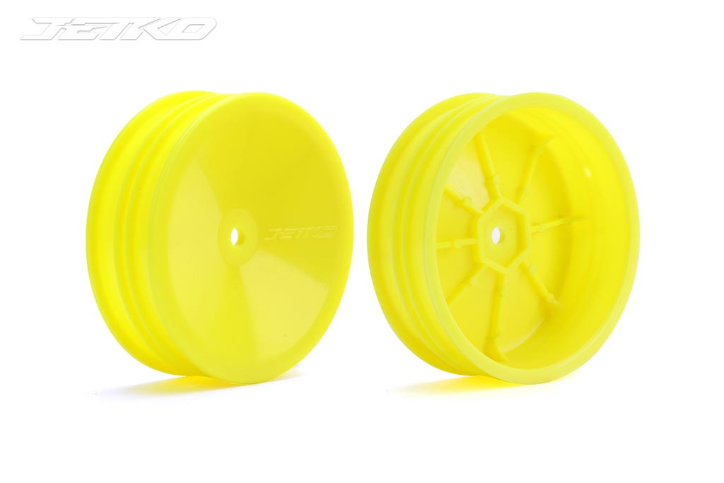 JETKO JK6121YH - Jetko Wheels 1:10 Buggy Front Slim 2WD Yellow 2 pcs