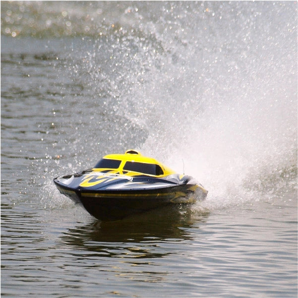 BLACK TILBUD - Alpha 1000mm Brushless V-Boat 80 km/t!+