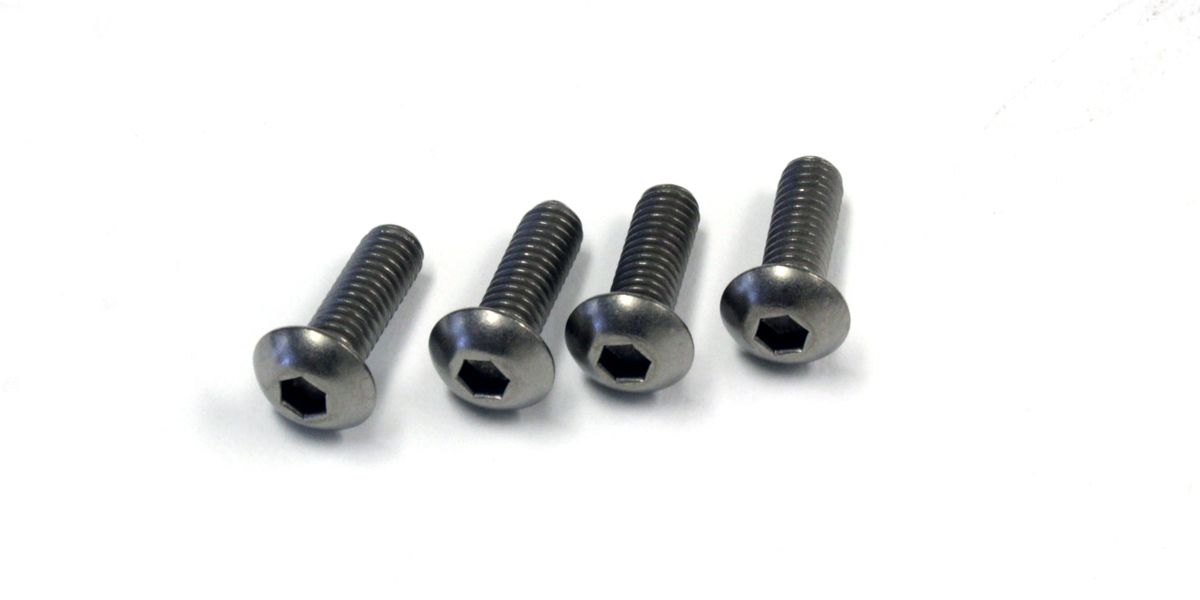 KYOSHO K.1-S14012HT - Hex Button Screws 4x12mm 4 Titan