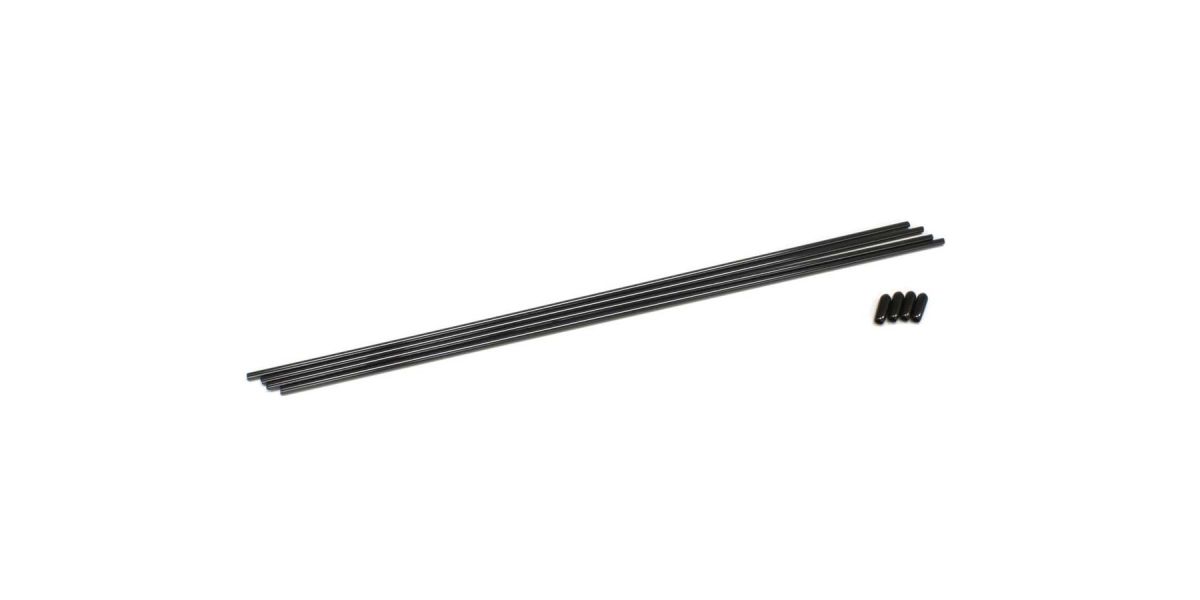 KYOSHO K.1708B - Kyosho Antenna tubes for Rx 4 Black
