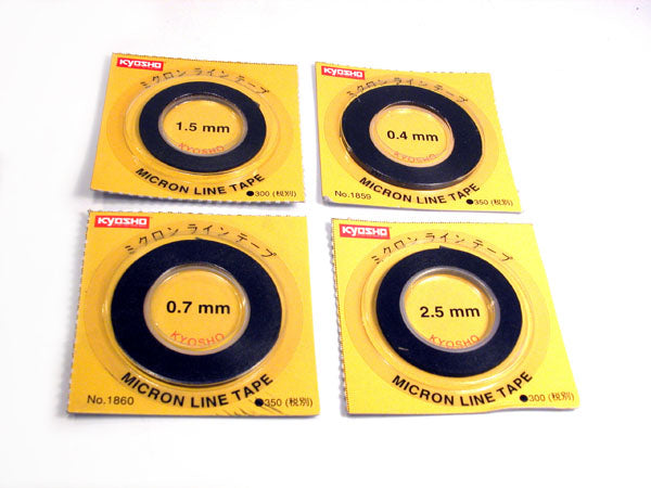 KYOSHO K.1860 - Black Micron Tape 0.7mm x 8m Kyosho