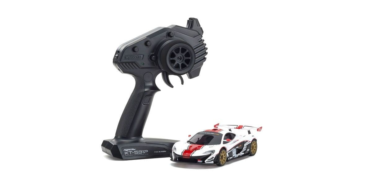 KYOSHO K.32324WR - Kyosho Mini-Z MR03 RWD McLaren P1 GTR White-Red W-MM/KT531P