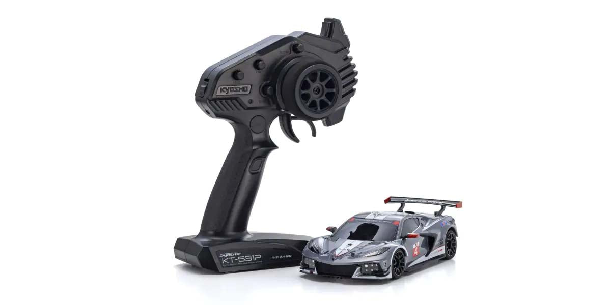 KYOSHO K.32356GMW - Kyosho Mini-Z MR04 RWD Corvette C8-R Gun Metal/White W-MM/KT531P