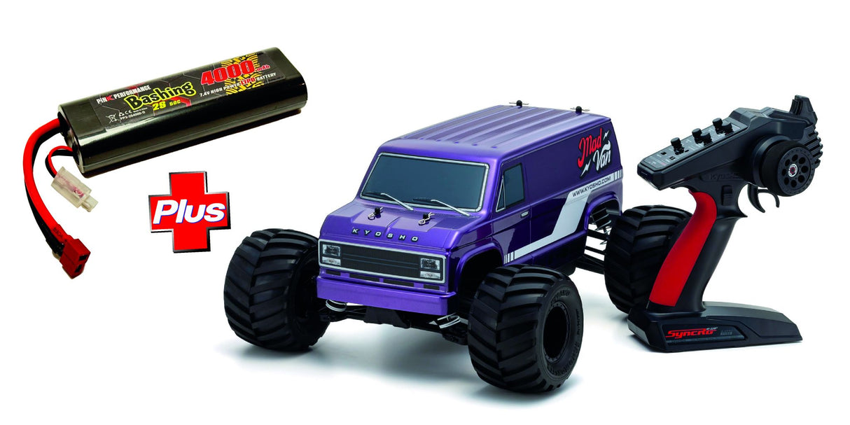 KYOSHO K.34412T2-4000 - COMBO Kyosho Fazer MadVan 4WD T 2 +Pink Performance PP3-2S4000-D
