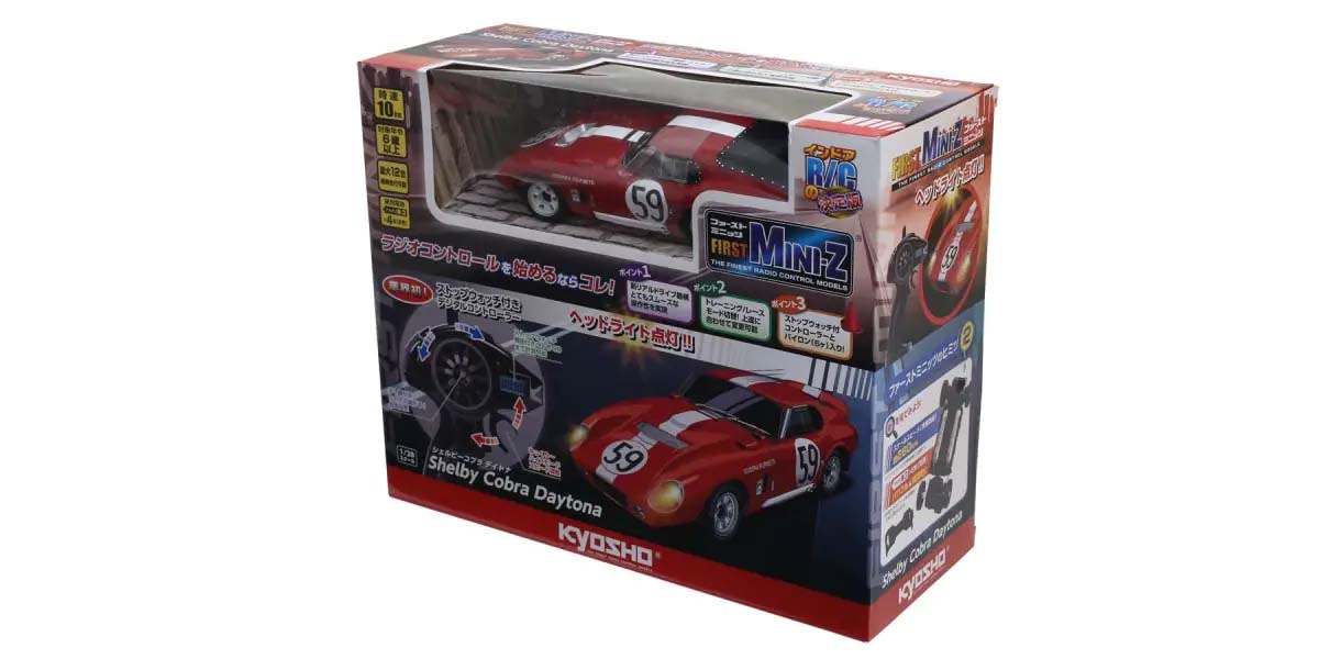 KYOSHO EGG K.66611A - Kyosho First Mini-Z 1:28 Shelby Cobra Daytona No.59 Red