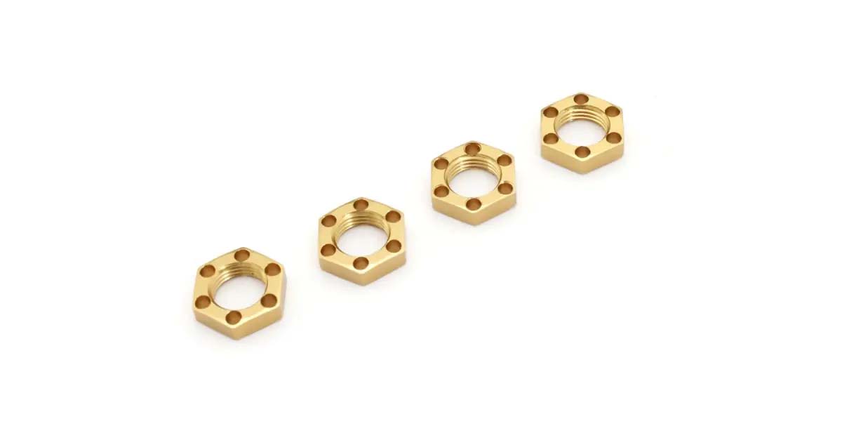 KYOSHO K.EF244G - LW Wheel Nuts 4 Kyosho EP Fantom 4WD Ext - Gold