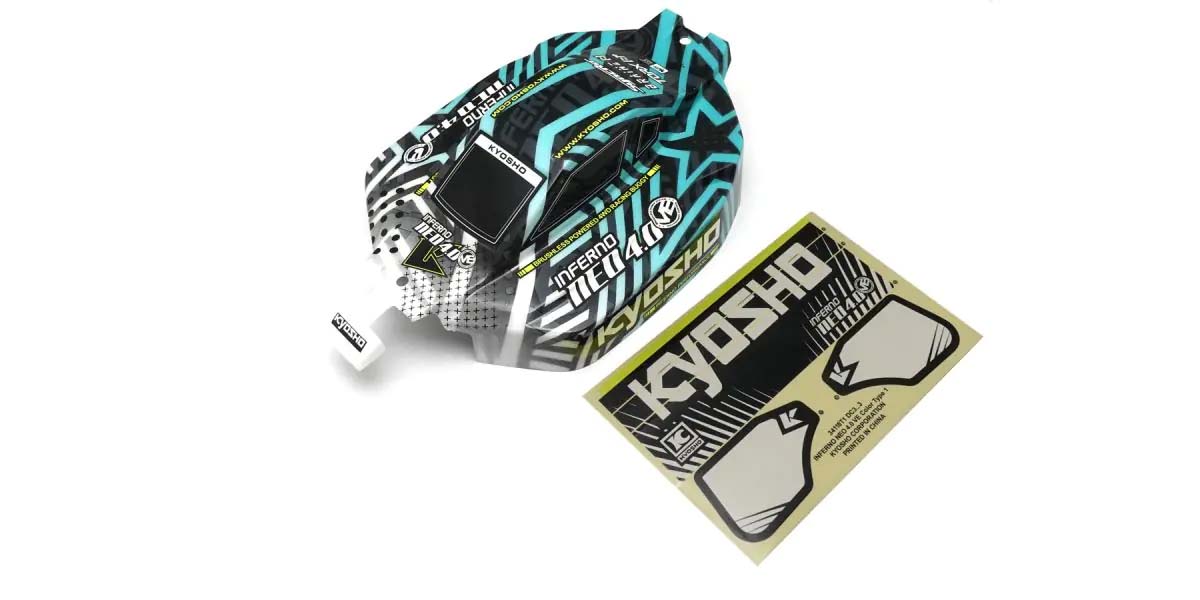 KYOSHO K.IFB122WG - Bodyshell Kyosho 1:8 Inferno NEO 4.0 VE Type.2 White/Gren