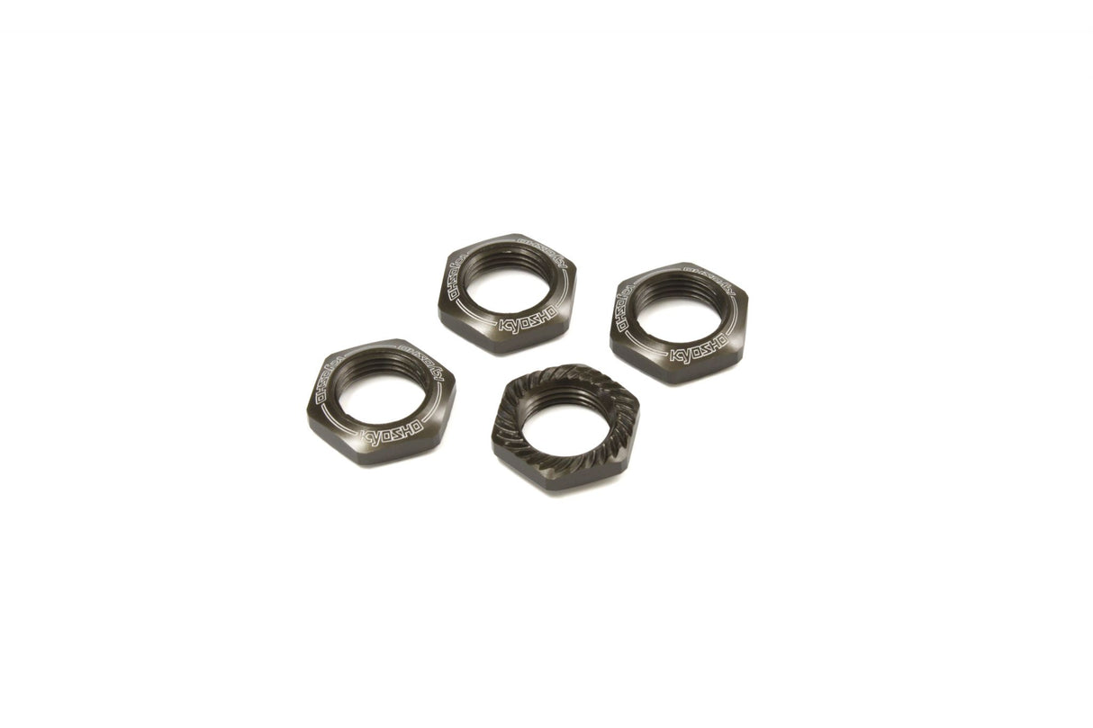 KYOSHO K.IFW472GM - Serrated Wheel Nuts Kyosho Inferno 1:8 4 Gun Metal