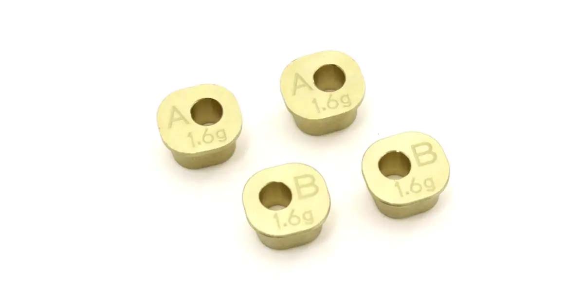 KYOSHO K.IFW606B - Brass Rear Hub Carrier Spacer set Inferno MP10