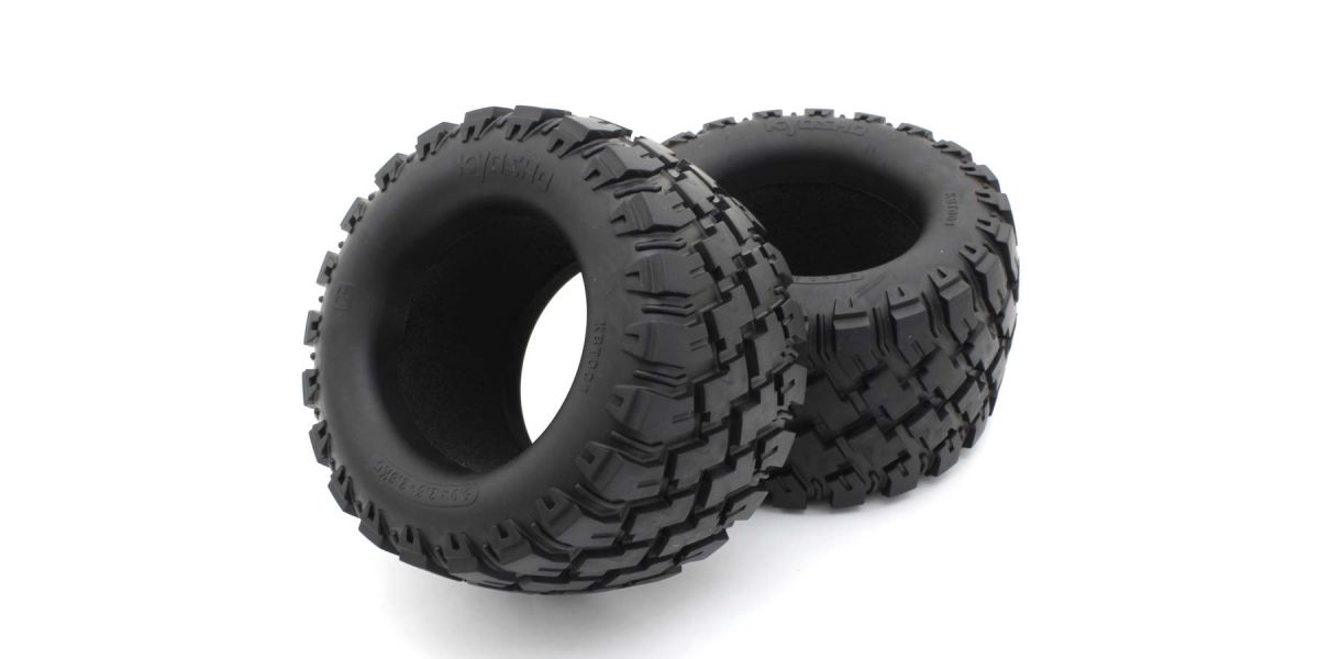 KYOSHO K.KBT001 - Tyres 2 8" Kyosho Mad Wagon 2 pcs