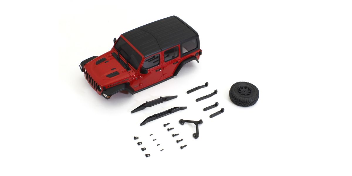 KYOSHO K.MXB01R - Bodyshell Jeep Wrangler Rubicon Mini-Z 4X4 MX01 Red