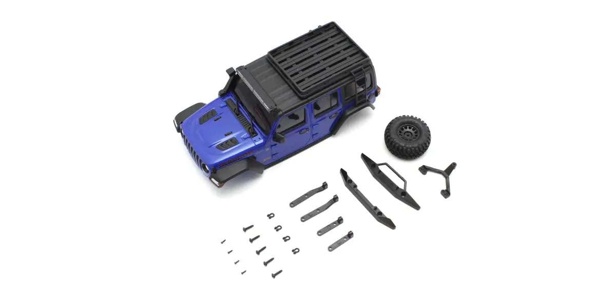 KYOSHO K.MXB08MB - Bodyshell Jeep Wrangler Rubicon Mini-Z 4X4 MX01 M.Blue