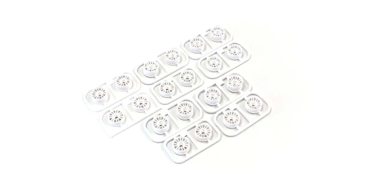 KYOSHO K.MZH131WB - Wheels Set Kyosho Mini-Z MR03 Multi-Offset RAYS RE30 White