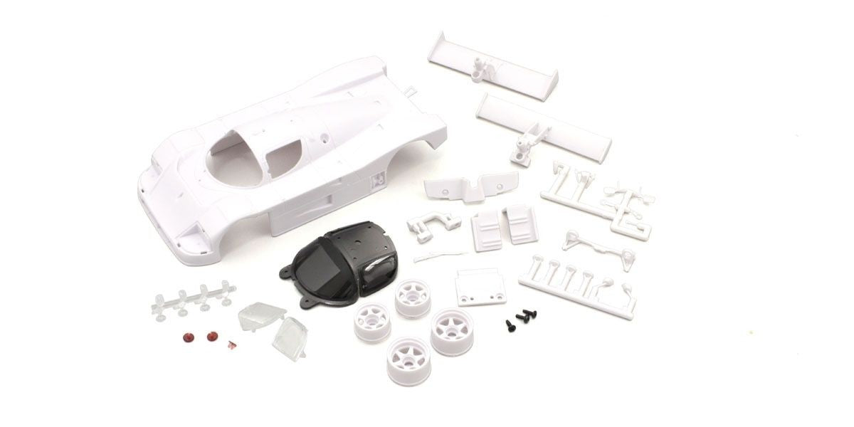 KYOSHO K.MZN193 - Bodyshell Sauber Mercedes C9 Mini-Z + 2WD Rims White Body