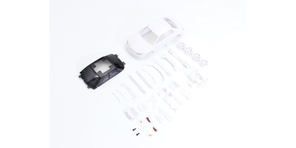 KYOSHO K.MZN205 - Bodyshell Subaru Impreza WRX Mini-Z + 4WD Rims White Body