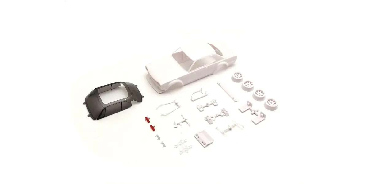 KYOSHO K.MZN222 - Bodyshell Skyline GTR KPGC10 Racing Mini-Z + 4WD Rims White Body