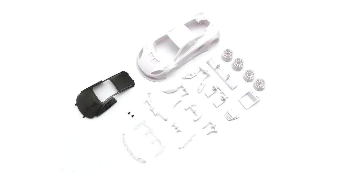 KYOSHO K.MZN223B - Bodyshell McLaren 12C GT3 2013 Mini-Z + 2WD Rims White Body