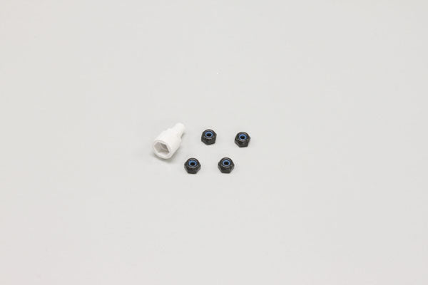 KYOSHO K.MZW13BK - Nyloc Alu Wheel Nut Kyosho Mini-Z 4 Black