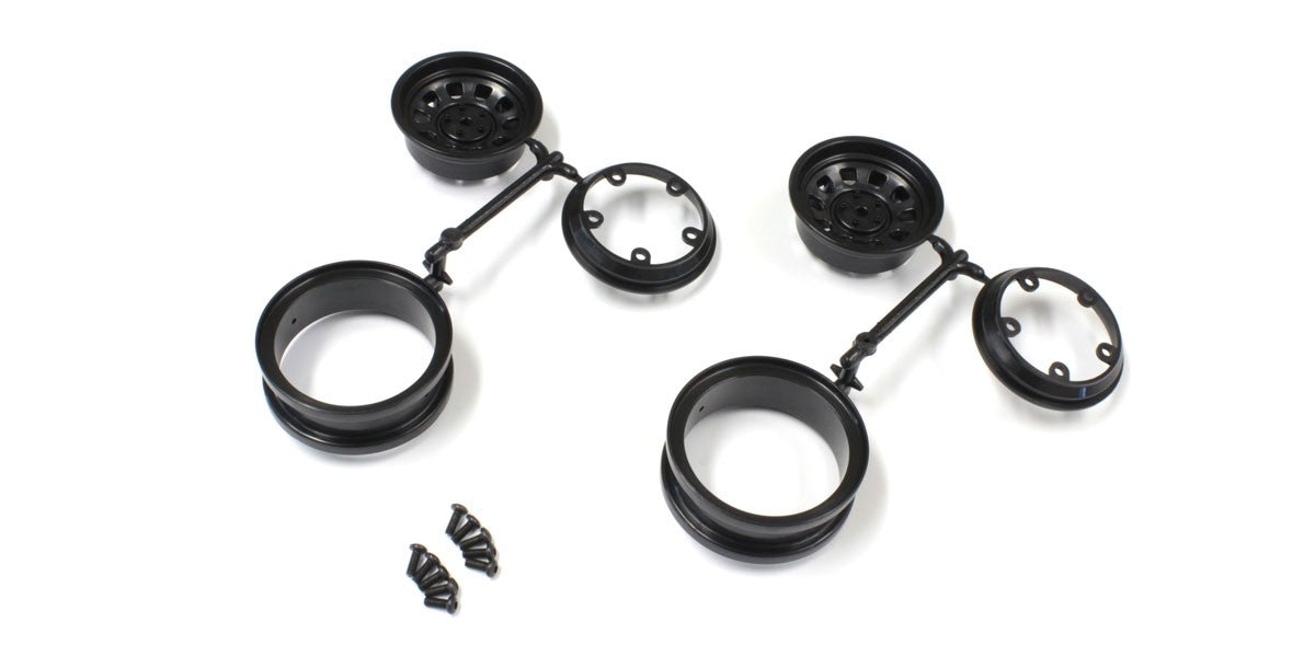 KYOSHO K.OLH001BK - Black Wheels 1.9 Inch Outlaw Rampage 2 pcs Kyosho