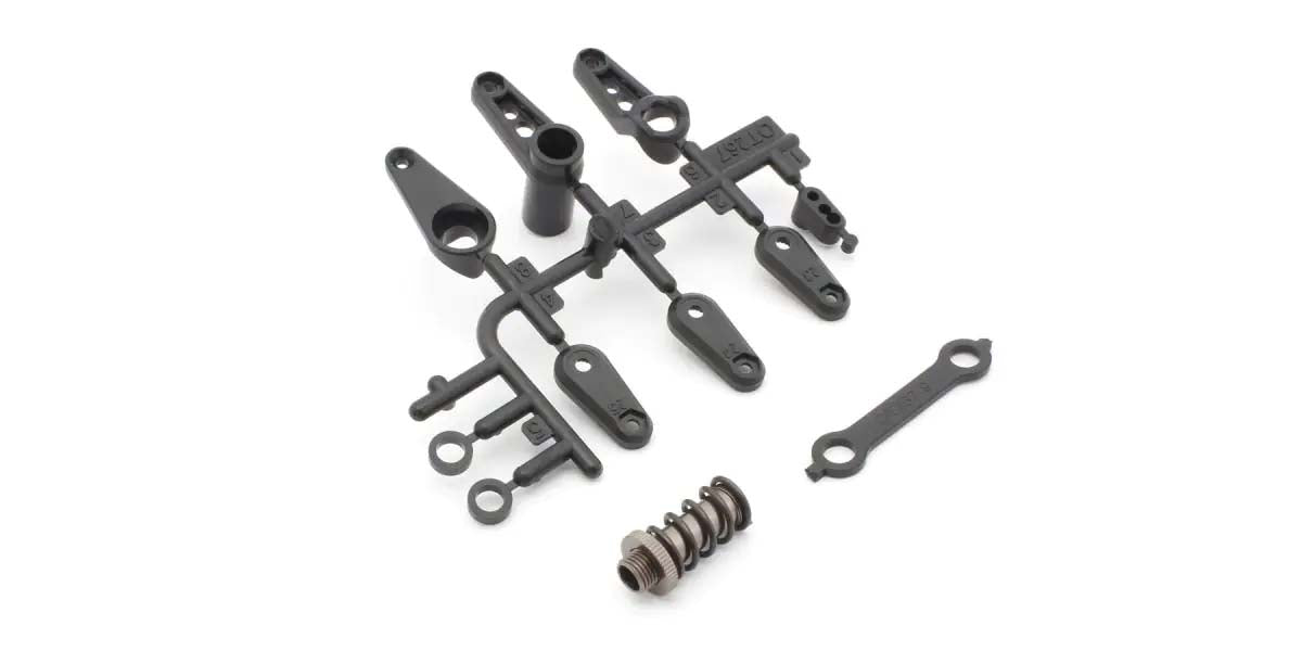 KYOSHO K.OT267GM - Servo Saver Set Kyosho Optima Mid - Gun Metal