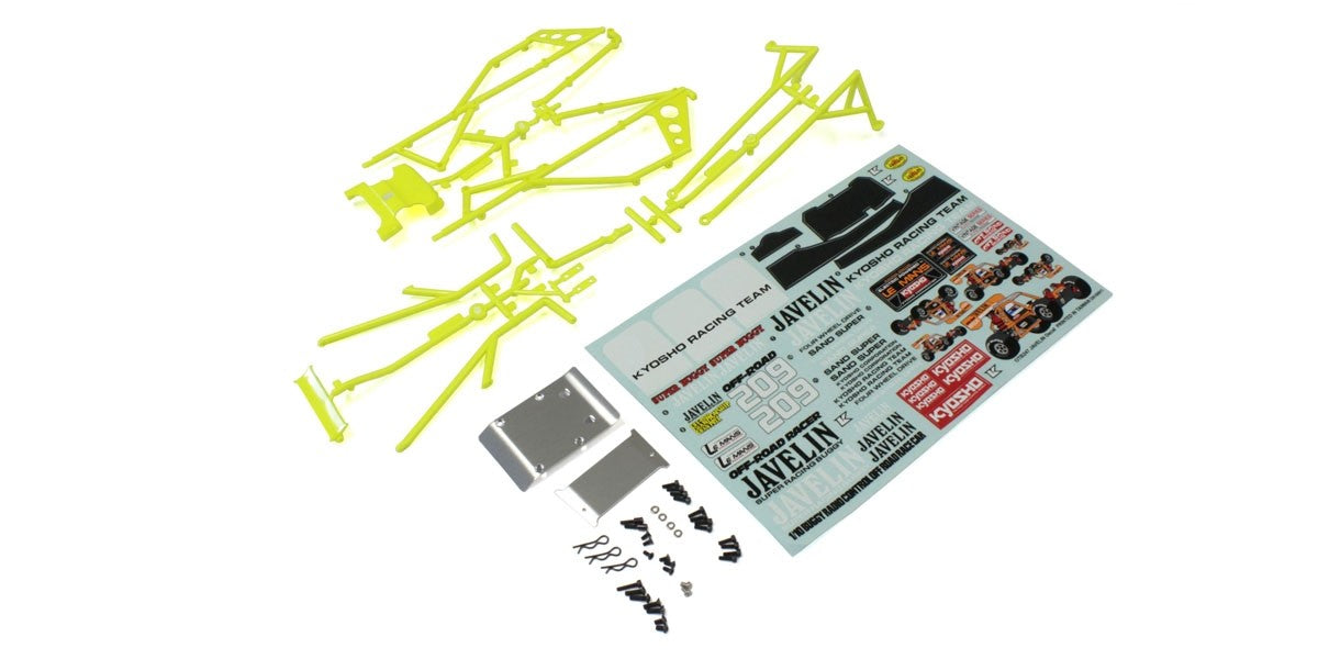 KYOSHO K.OTB247Y - Body Parts and Roll Bar Kyosho Javelin -Yellow