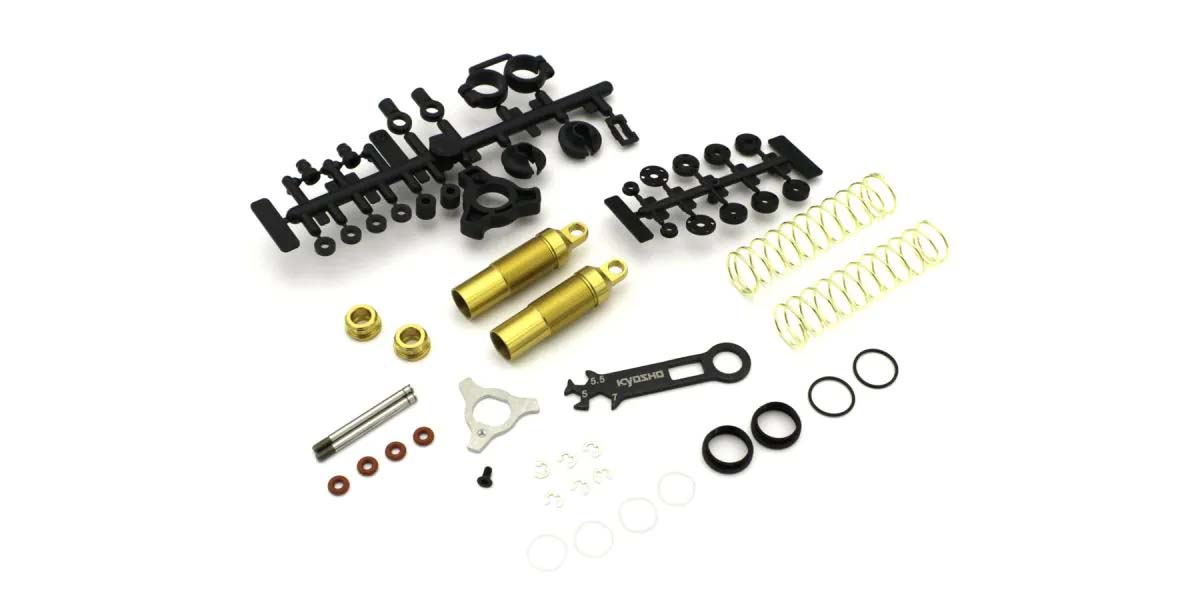 KYOSHO K.OTW129B - Rear Shock set Kyosho Turbo Optima - Mid 2 pcs Gold